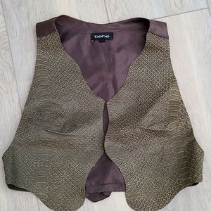 Bebe Leather Vest